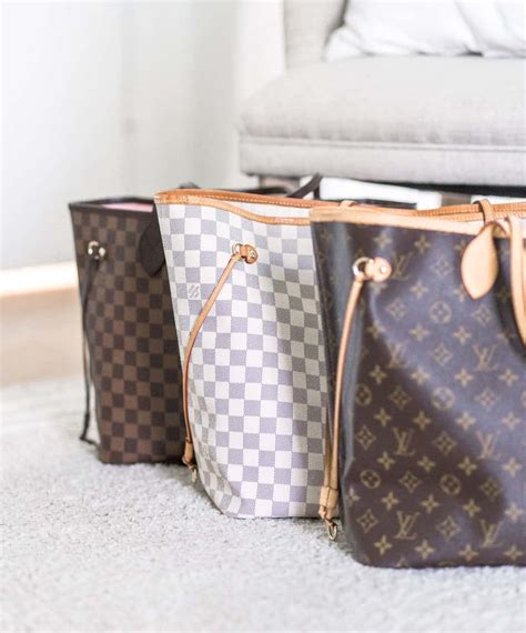 louis vuitton neverfull damier vs monogram|louis vuitton neverfull authentication.